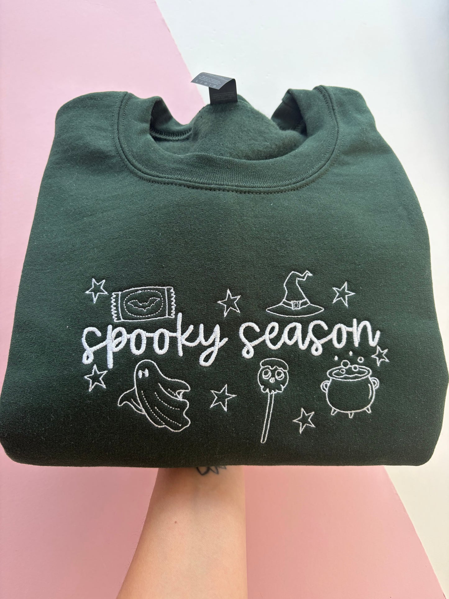 Spooky Season Embroidered T-shirt