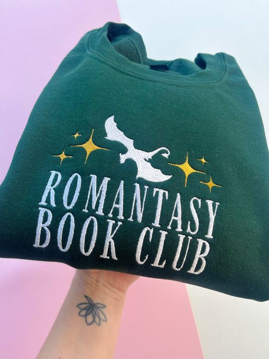 Romantasy Book Club Embroidered Sweatshirt