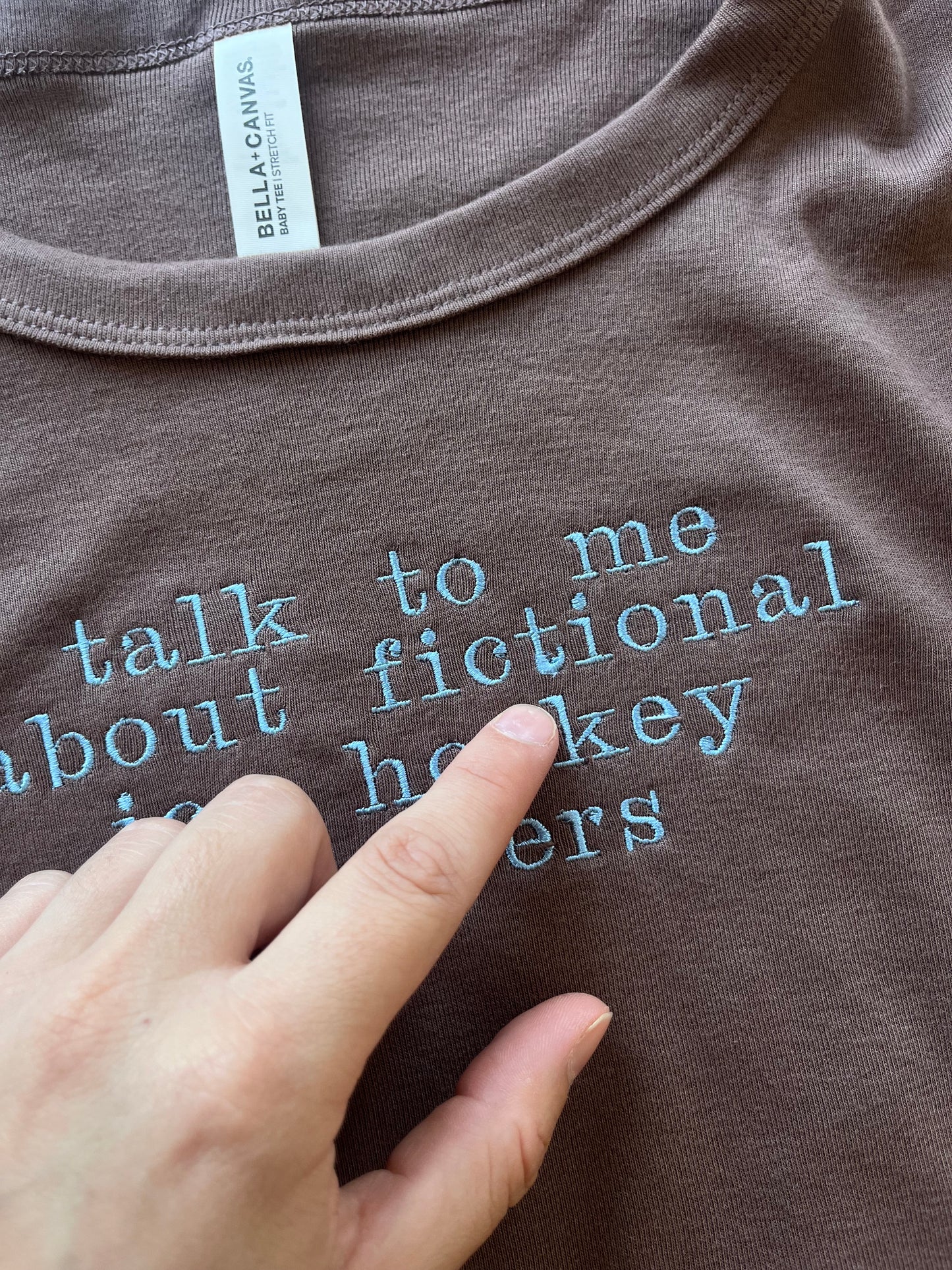SECOND - L Ice Hockey baby tee