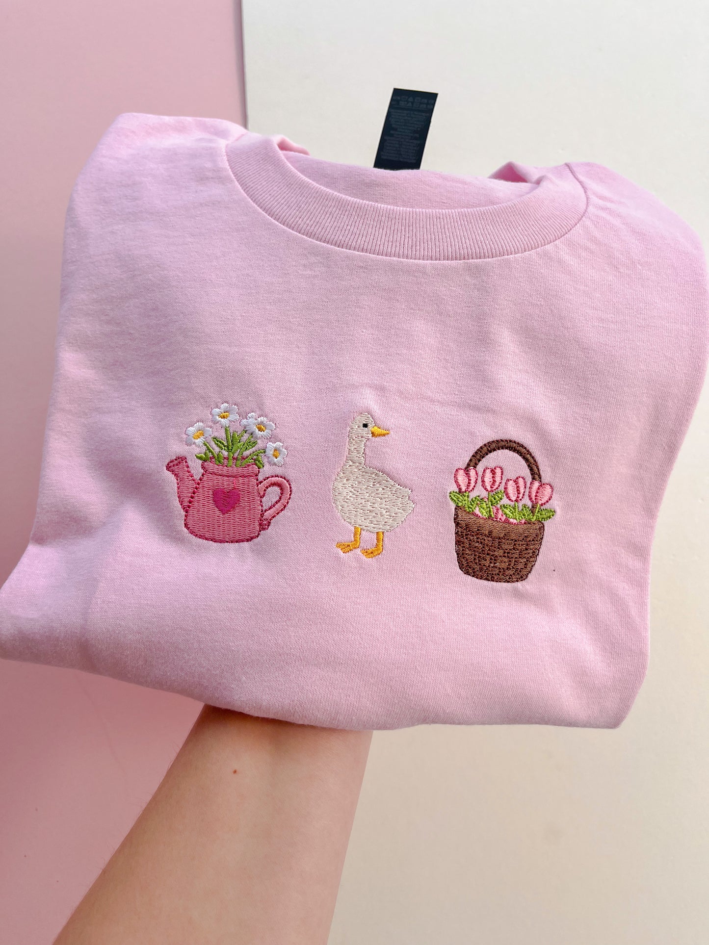 Spring Icons Embroidered T-shirt