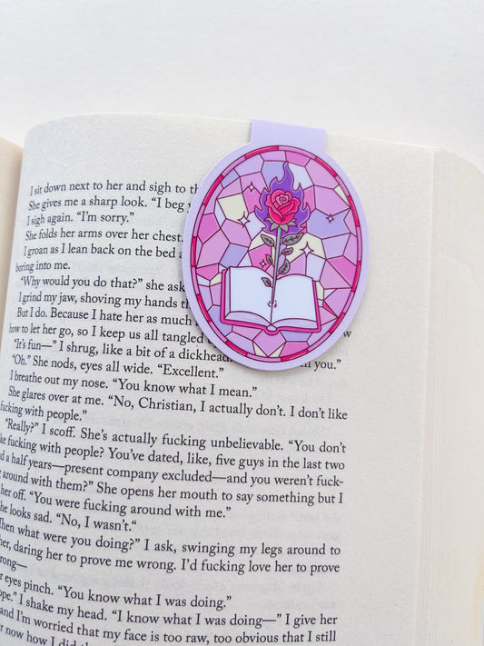 Stained Glass Window Magnetic Bookmark